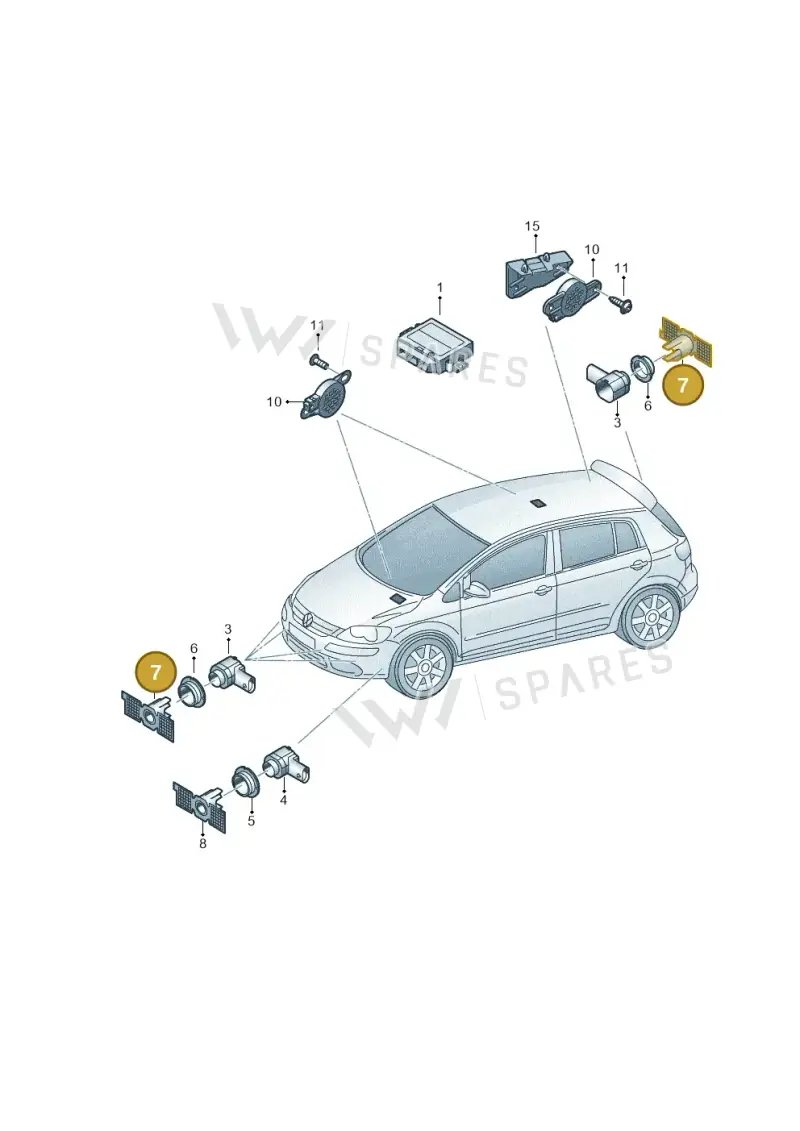 6J0919487D — SEAT Ibiza (2015-) diagram 649919010, position 7