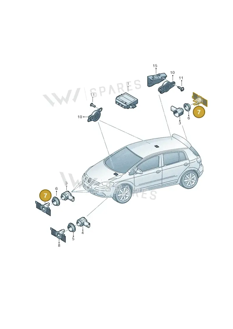 6J0919487F — SEAT Ibiza (2015-) diagram 649919010, position 7