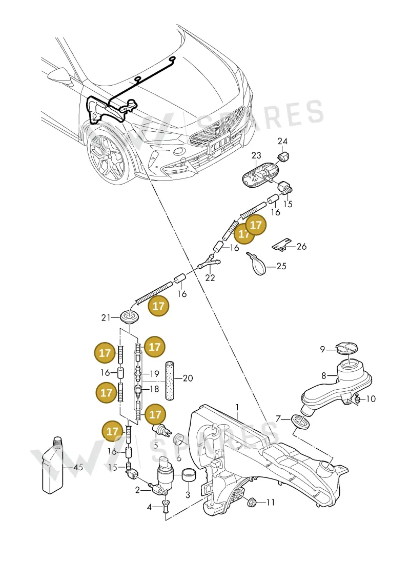 6J0955751B — SEAT 578 platform diagram 57s955015, position 17