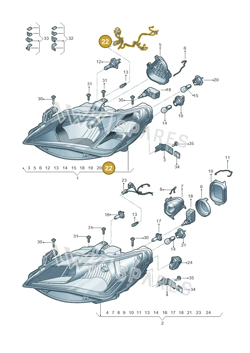 6J0971671 — SEAT Ibiza Stylance (2015-) diagram 879941000, position 22