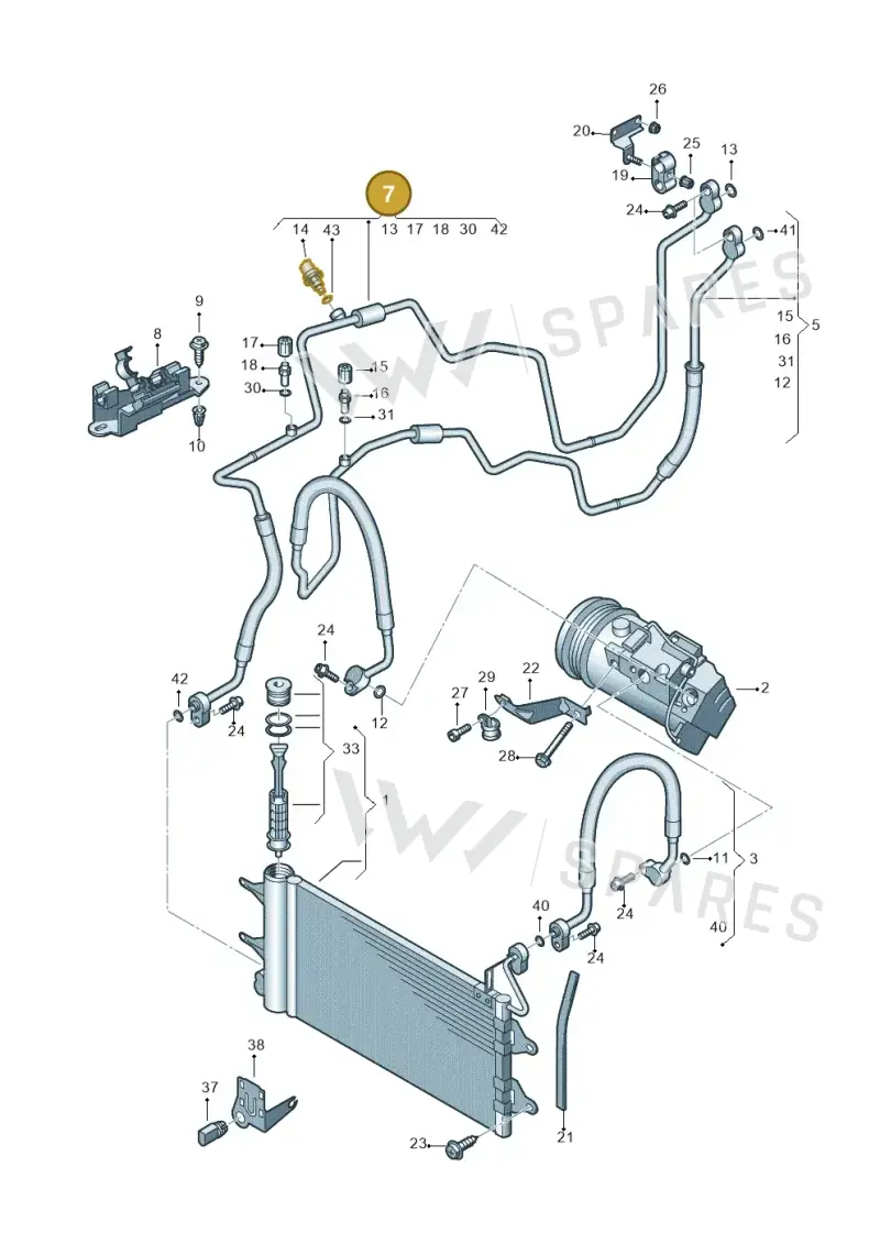 6J1820741D — SEAT Ibiza (2012-) diagram 672260410, position 7