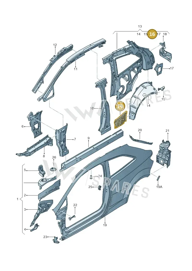 6J3809581 — SEAT Ibiza (2015-) diagram 639809000, position 16
