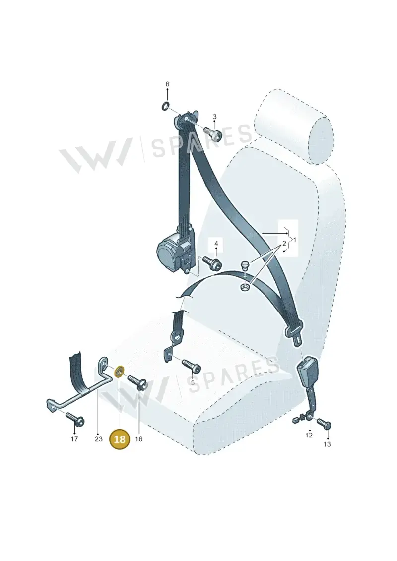6J3857741 — SEAT Ibiza (2015-) diagram 754857600, position 18