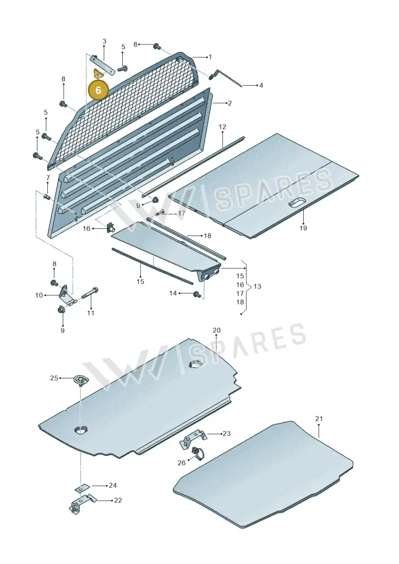 6J3857929 — SEAT Ibiza (2015-) diagram 639867950, position 6