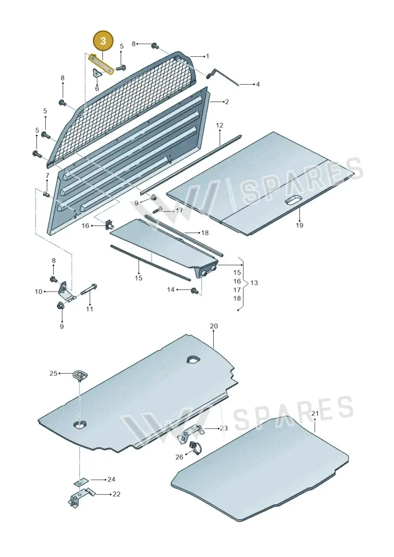 6J3867135 — SEAT Ibiza (2015-) diagram 639867950, position 3