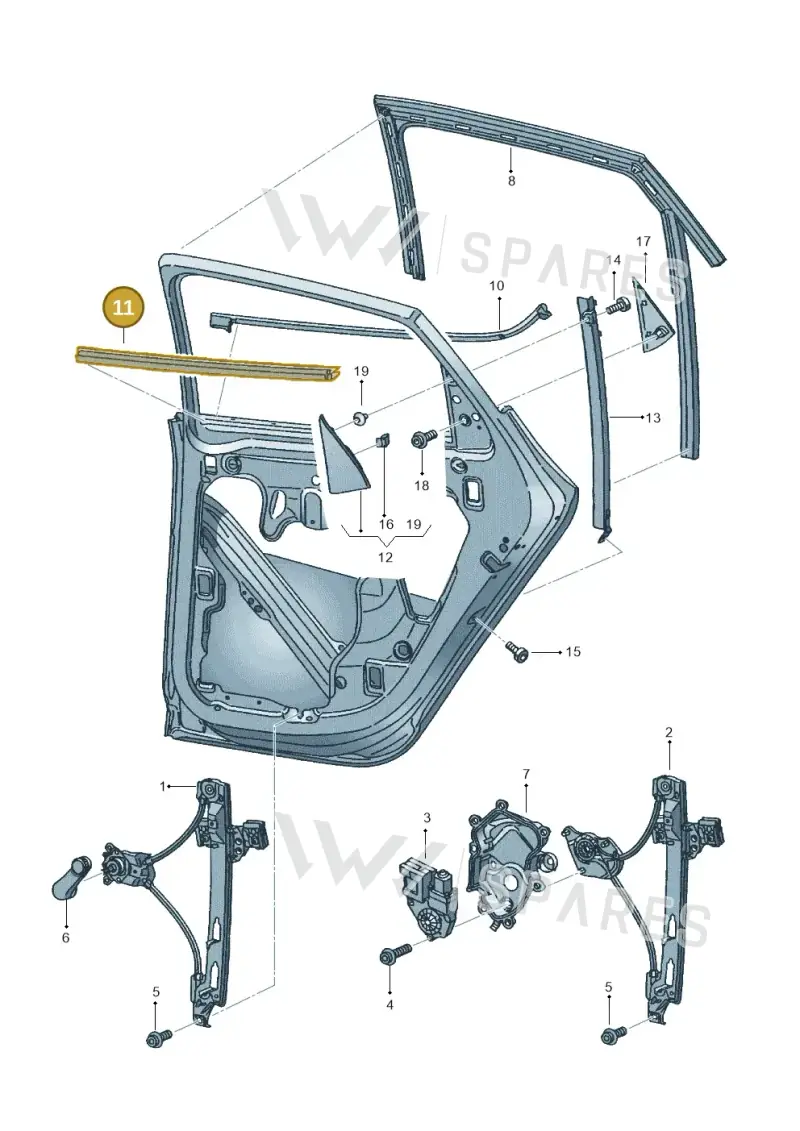 6J8839471A — SEAT Ibiza (2015-) diagram 639839600, position 11