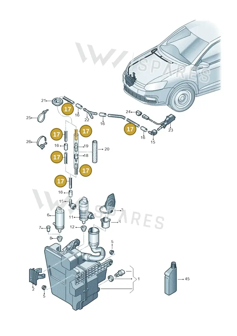 6J8955751B — SEAT Ibiza Stylance (2015-) diagram 773955100, position 17