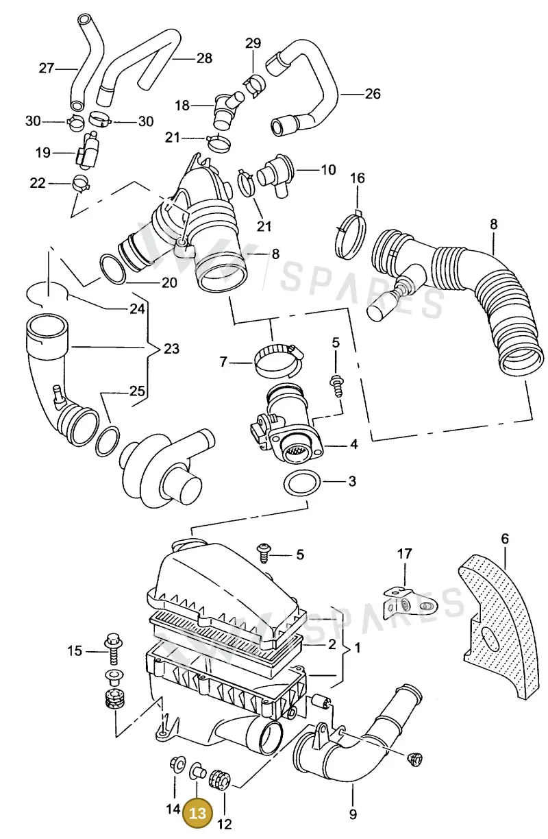 6K0129734 — SEAT IBIZA (1999-2002) diagram 238129150, position 13