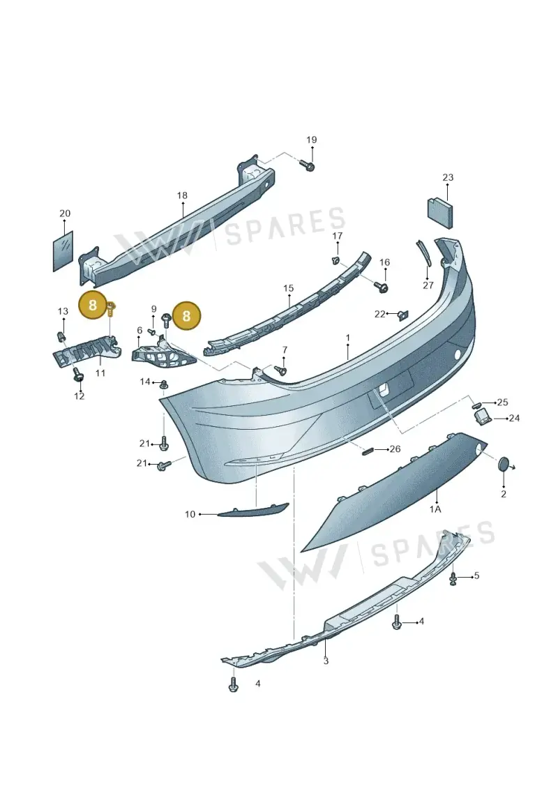 6L0121136 — SEAT Leon ST (2016-2020) diagram 830807550, position 8
