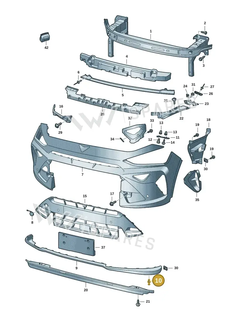 6L0121136A — SEAT CUPRA Formentor (2020-) diagram 5ff807005, position 10