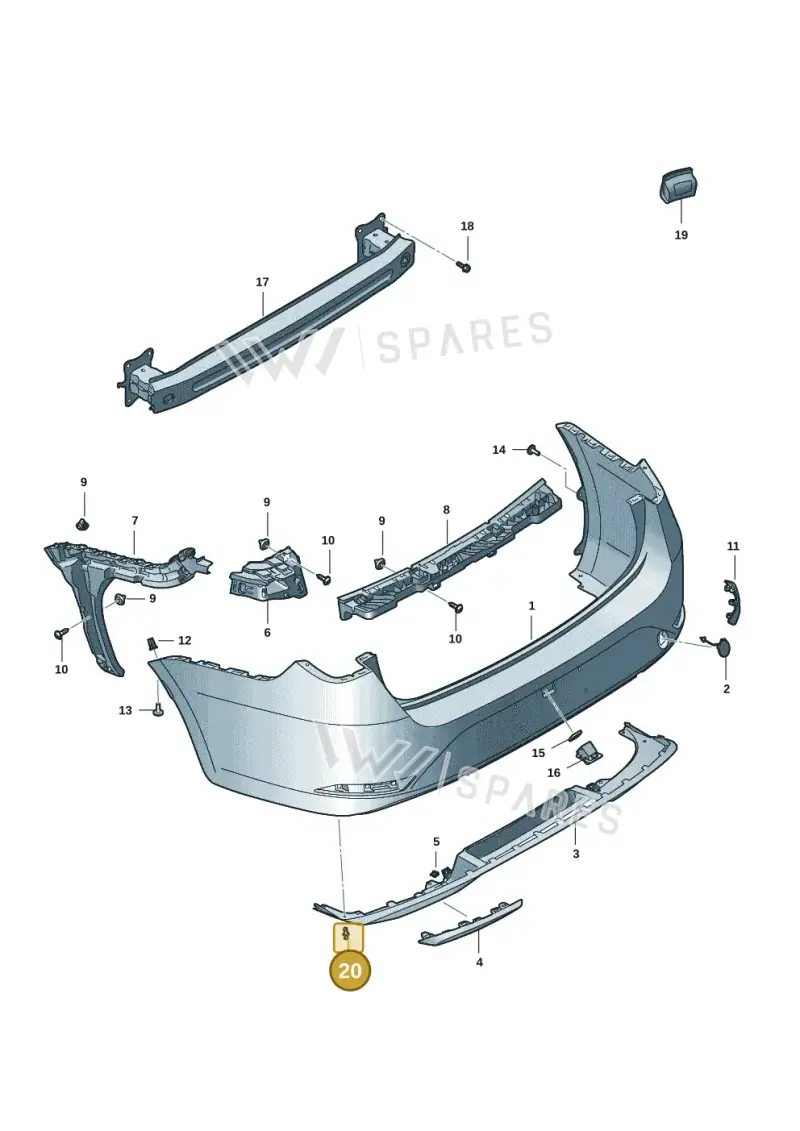 6L0121136 — SEAT Leon (2019-) diagram 5fn807060, position 20
