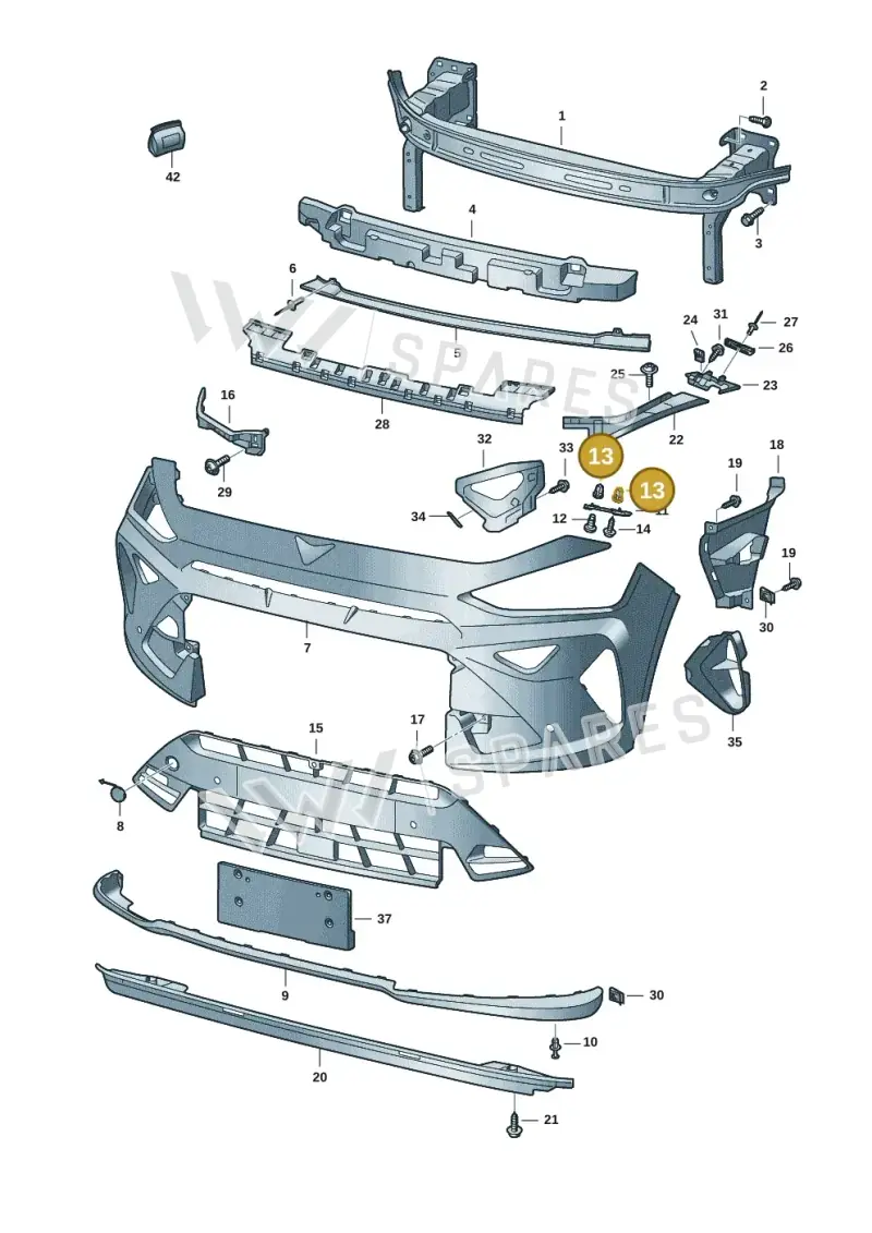 6L0853379B — SEAT CUPRA Formentor (2020-) diagram 5ff807005, position 13