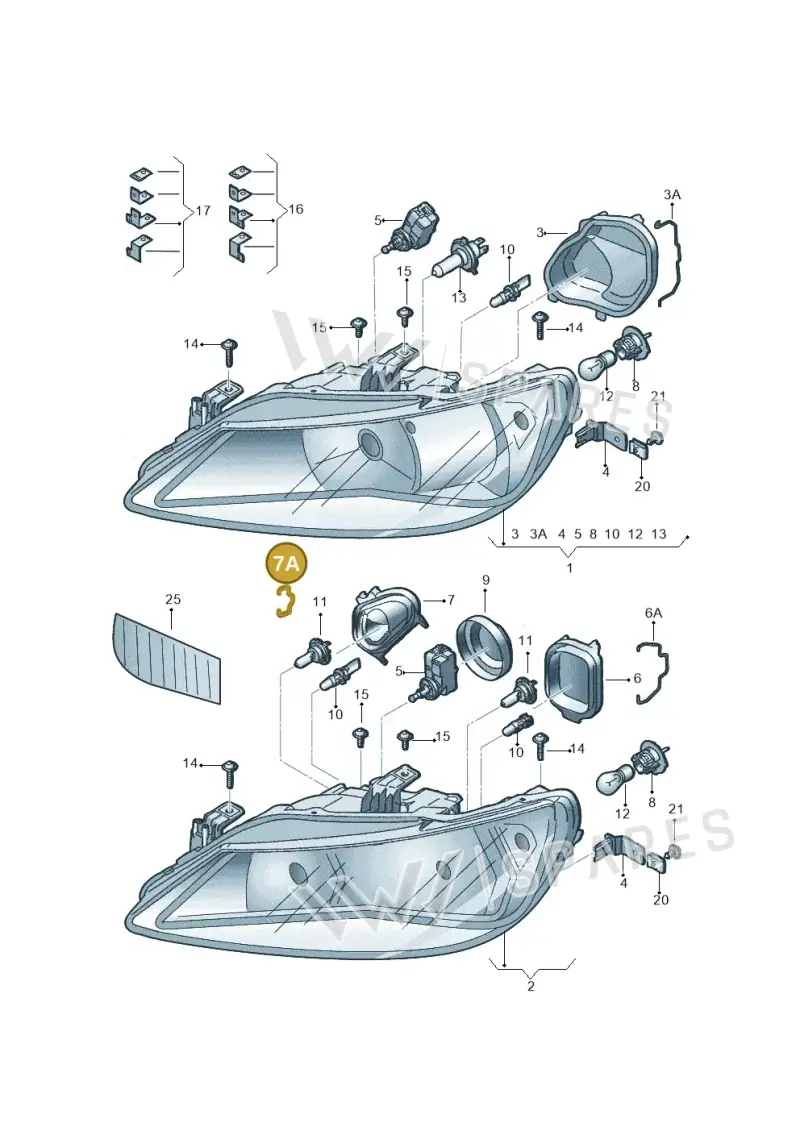 6L0941160B — SEAT Ibiza (2012-) diagram 743941000, position 7A