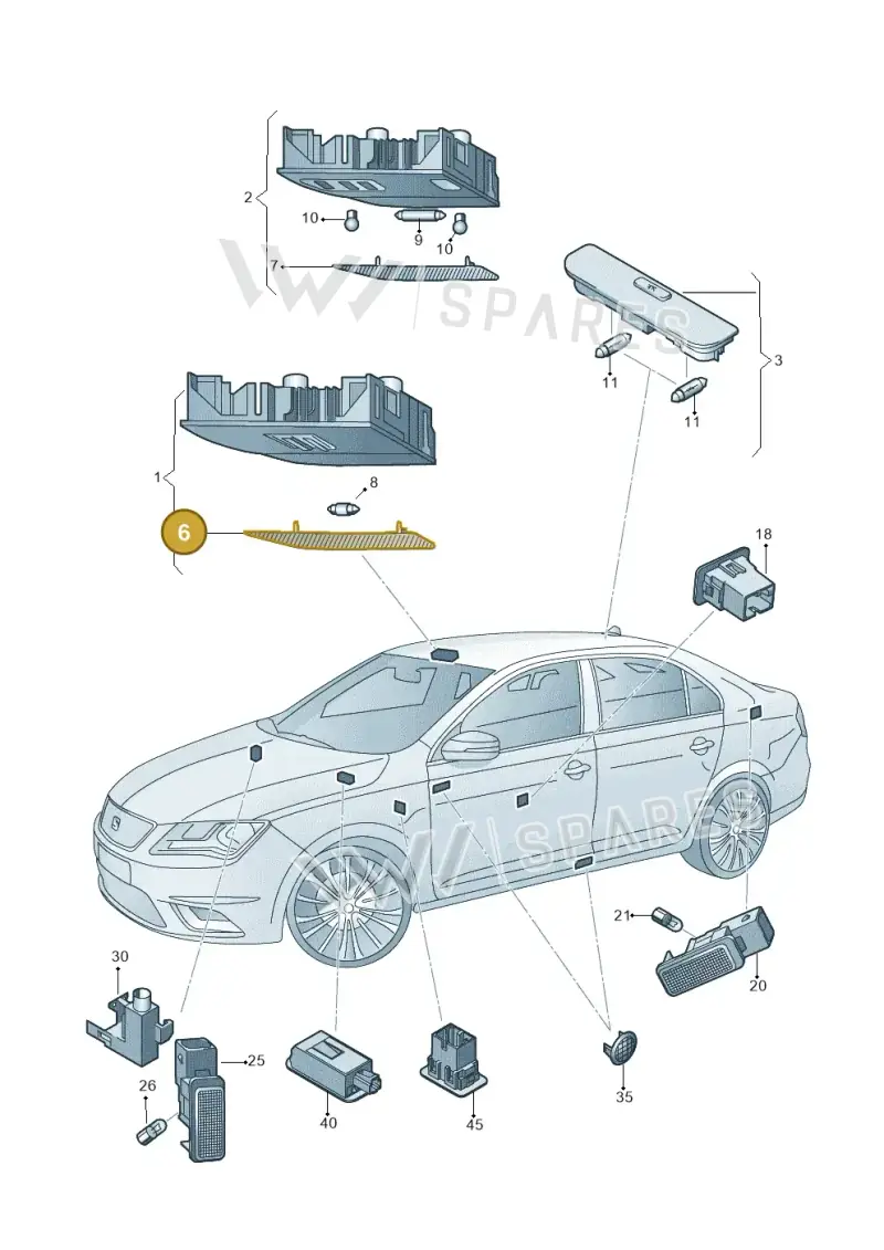 6L0947125 — SEAT Toledo (2015-2019) diagram 742947000, position 6