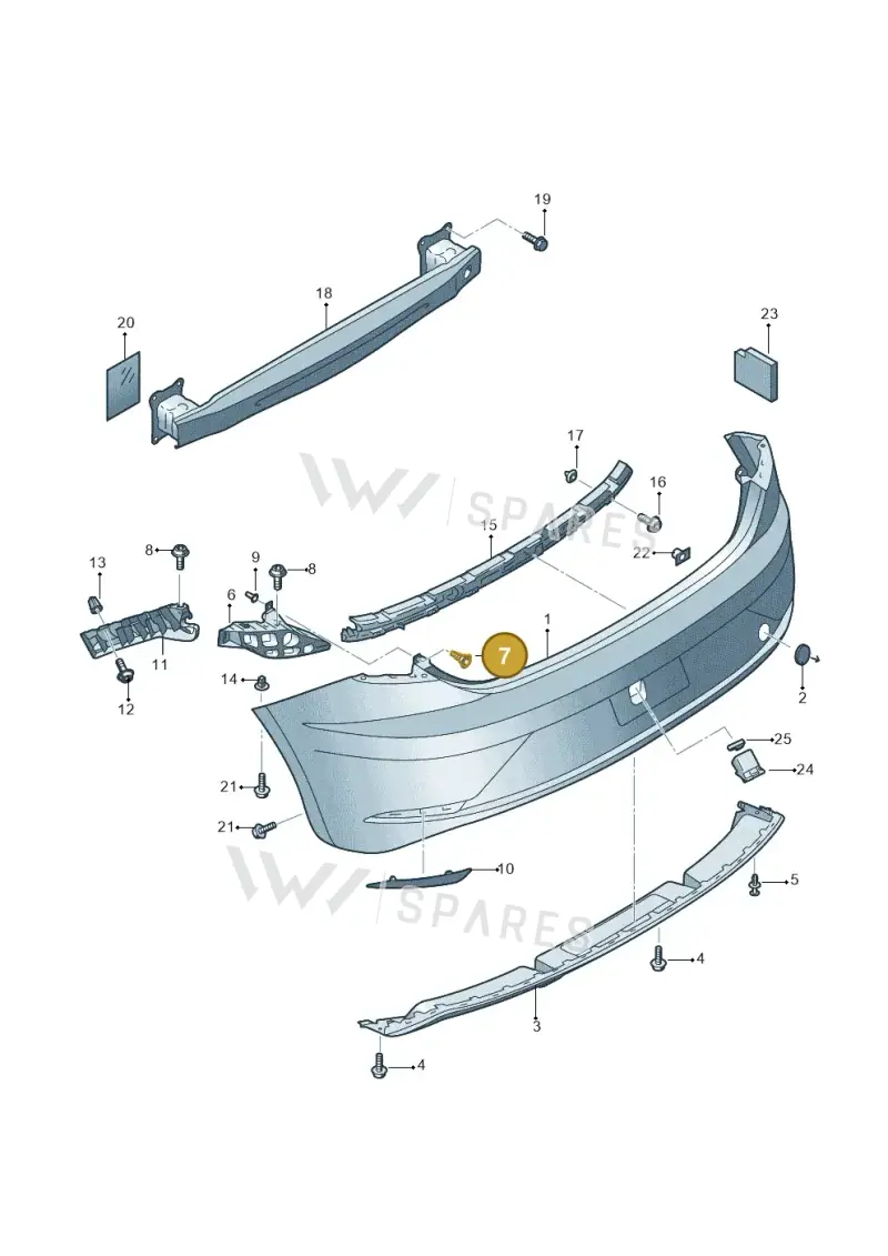 6N0807199 — SEAT Leon ST Stylance (2016-2020) diagram 830807500, position 7