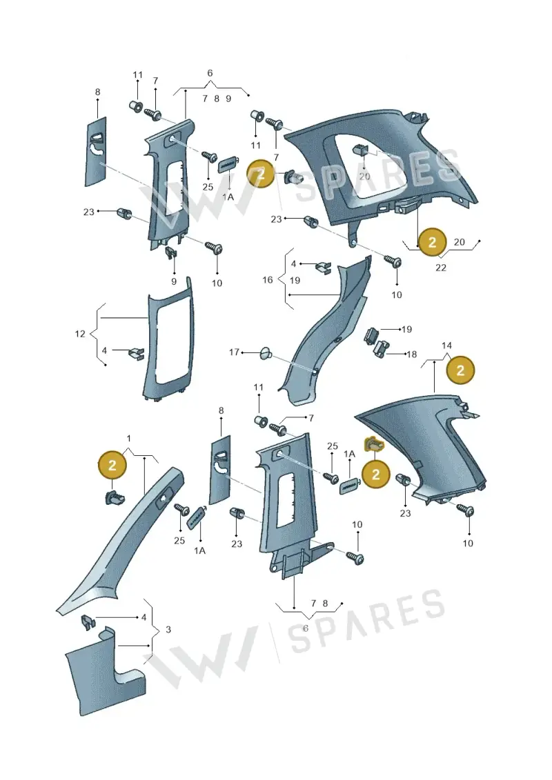 6N0867276 — SEAT IBIZA                  06> (2005-) diagram 254867650, position 2