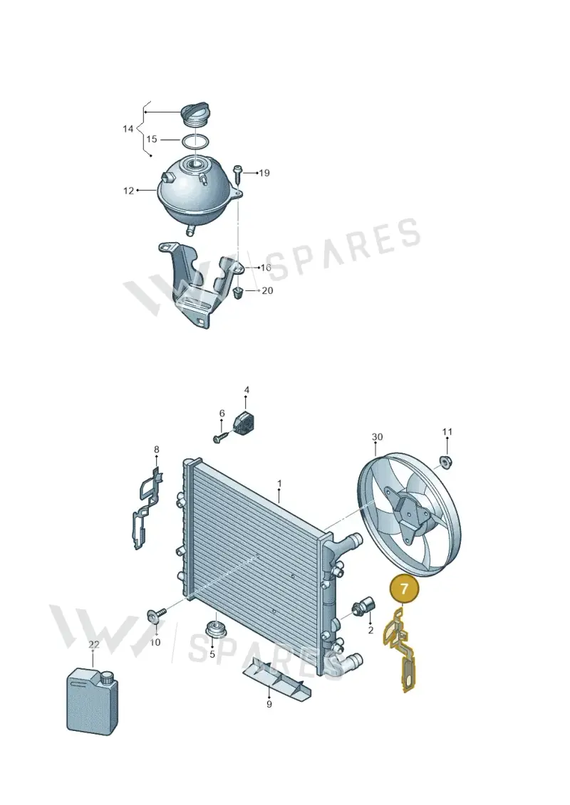 6P0121283 — SEAT Ibiza (2015-) diagram 773121800, position 7