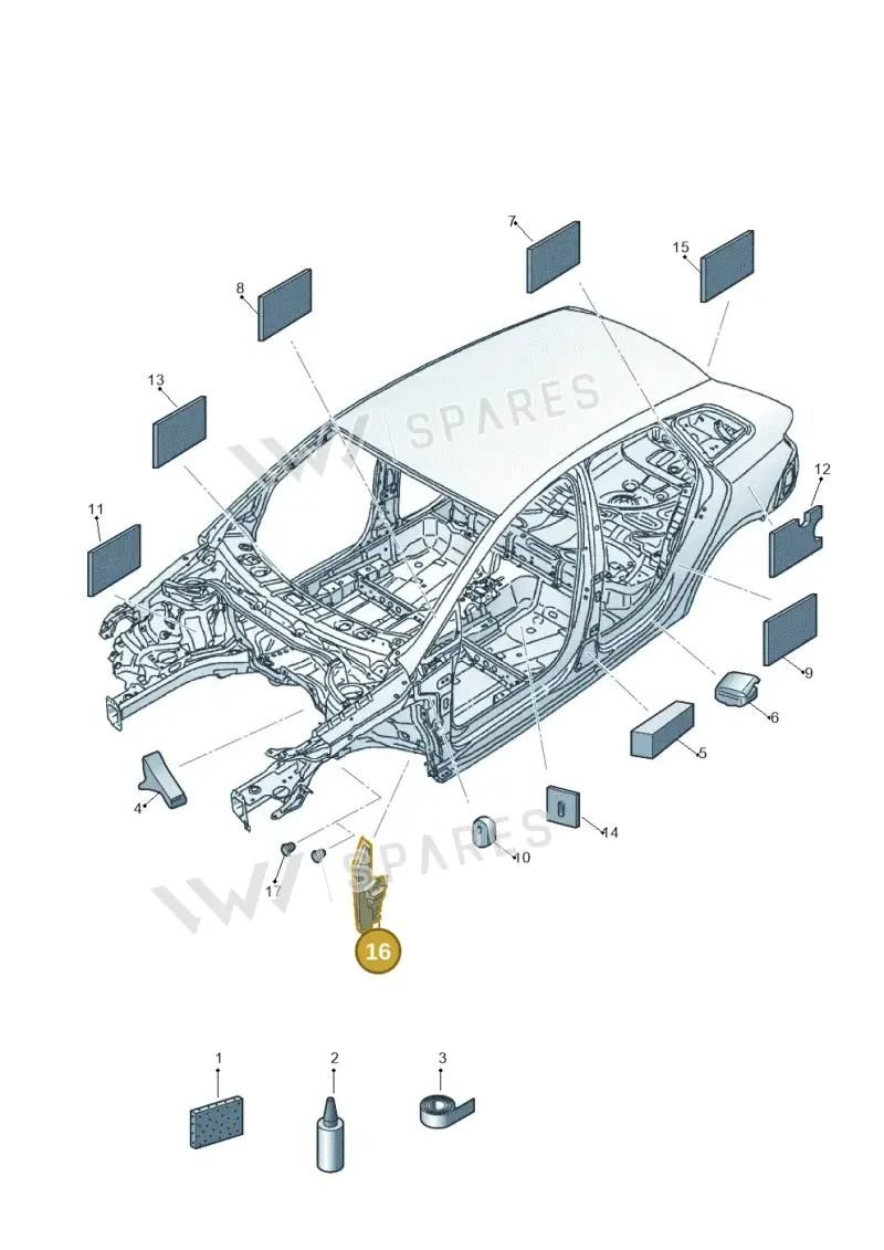 6P0853989 — SEAT Ibiza (2015-) diagram 879864000, position 16