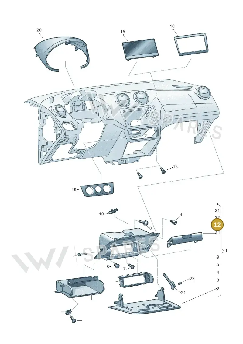 6P0857751 — SEAT Ibiza (2015-) diagram 879857200, position 12