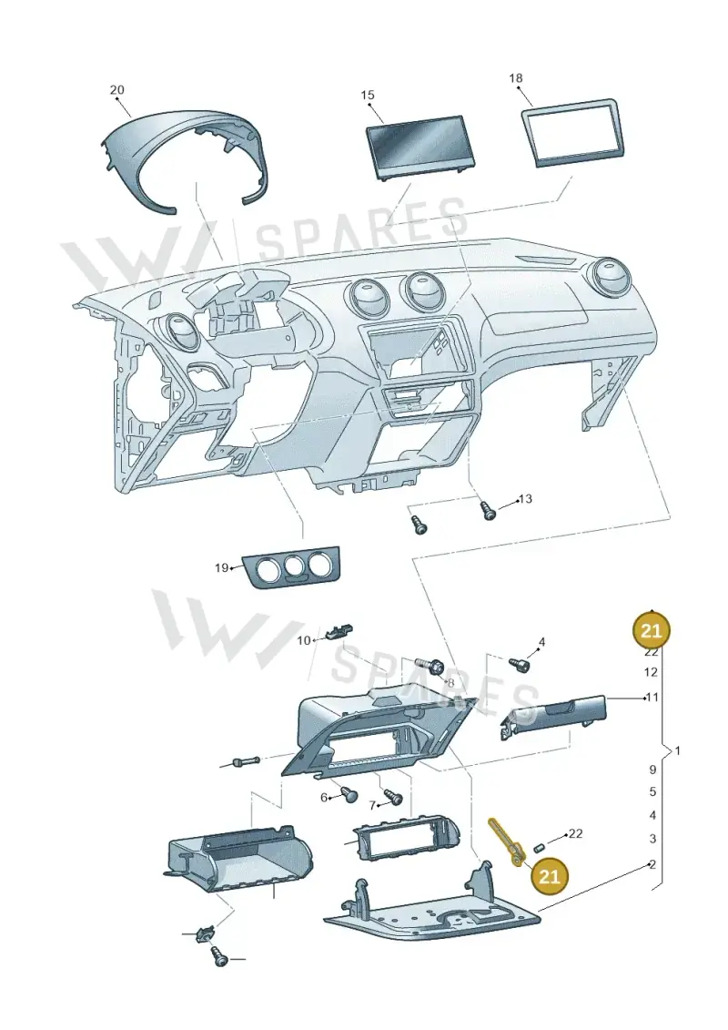 6P0858309 — SEAT Ibiza (2015-) diagram 879857200, position 21