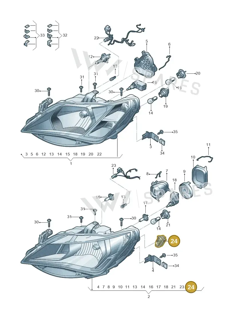 6P0941476 — SEAT Ibiza (2015-) diagram 879941000, position 24