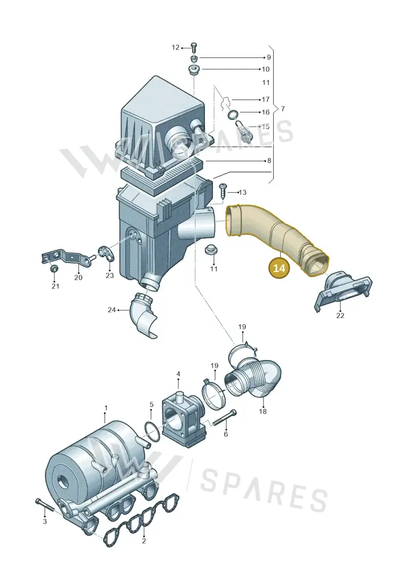6Q0129618G — SEAT CORDOBA                06> (2005-) diagram 253129250, position 14