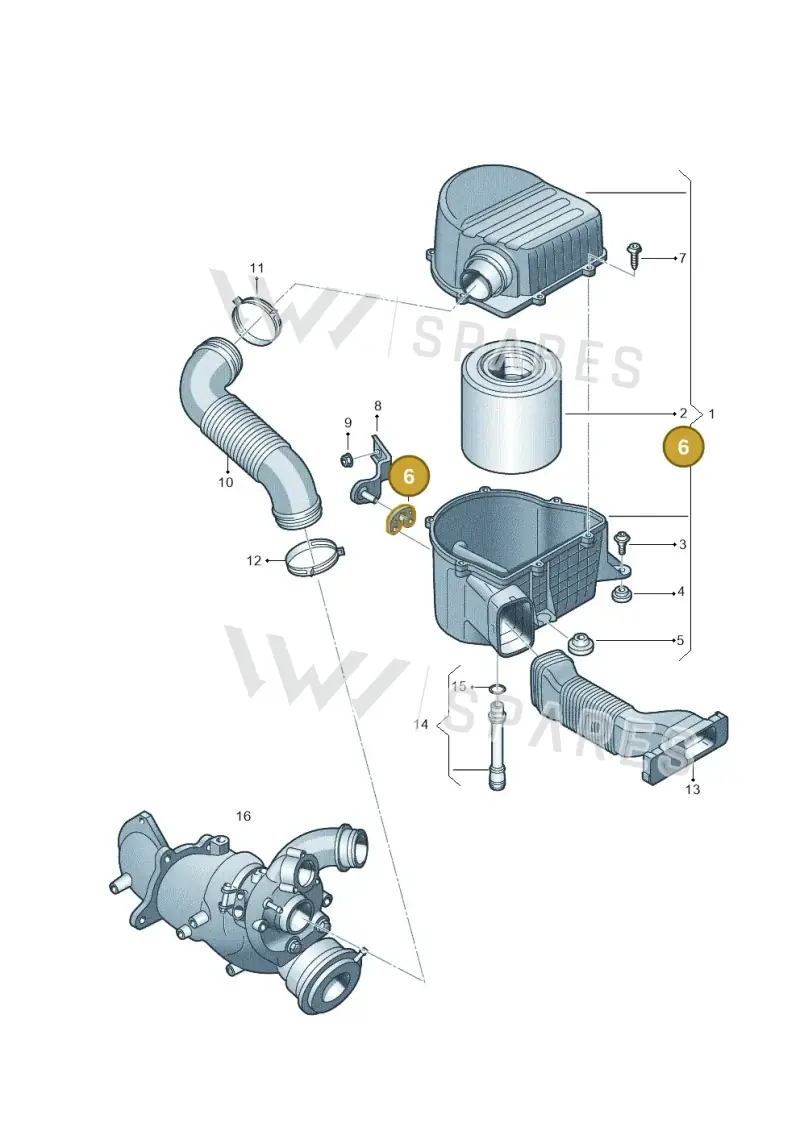 6Q0129689 — SEAT Ibiza Reference (2008-2011) diagram 672129150, position 6