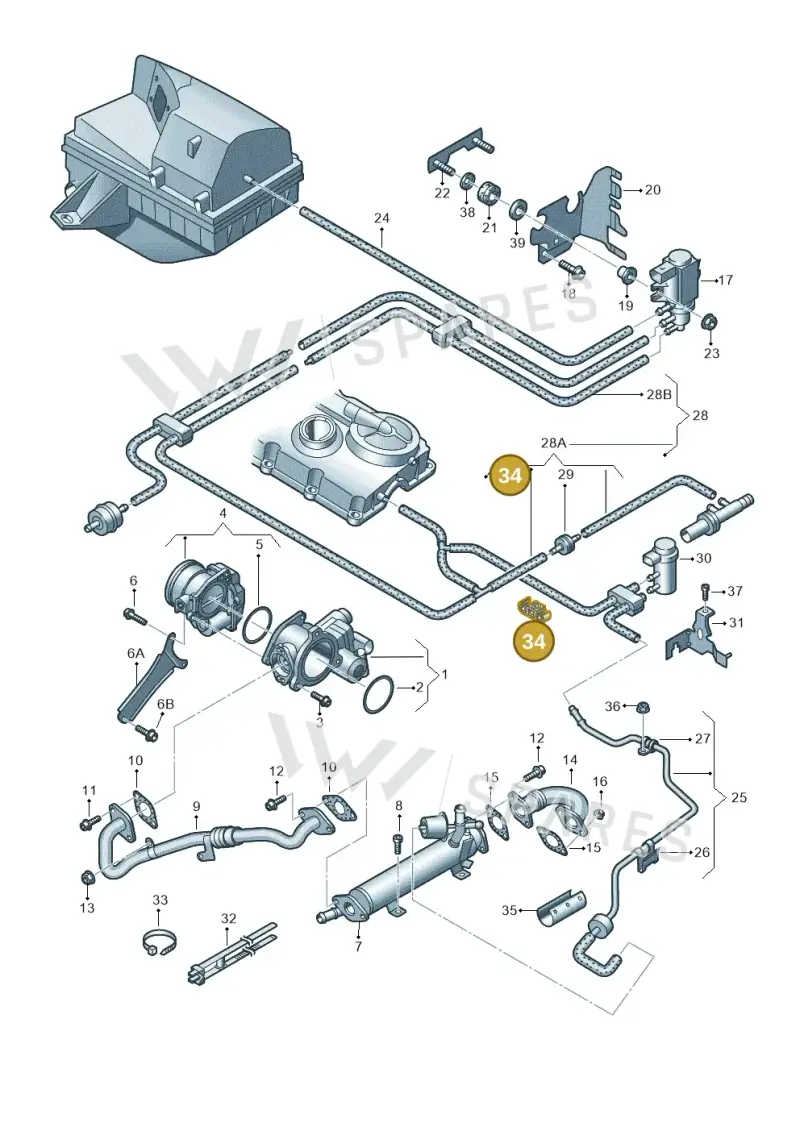 6Q0131927 — SEAT Altea XL Reference (2010-2013) diagram 663131850, position 34