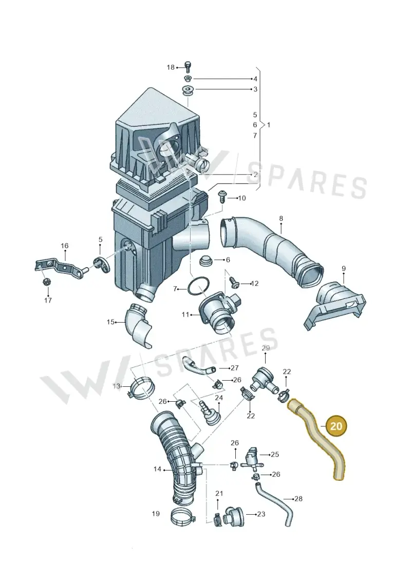 6Q0145712 — SEAT IBIZA                  06> (2005-) diagram 254129150, position 20