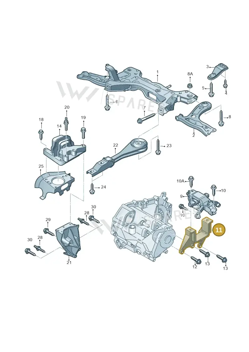 6Q0199111AD — SEAT Toledo Reference (2015-2019) diagram 792199600, position 11