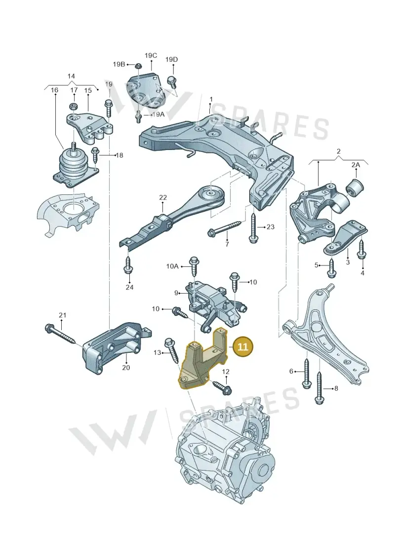 6Q0199111P — SEAT IBIZA                  06> (2005-) diagram 253199200, position 11