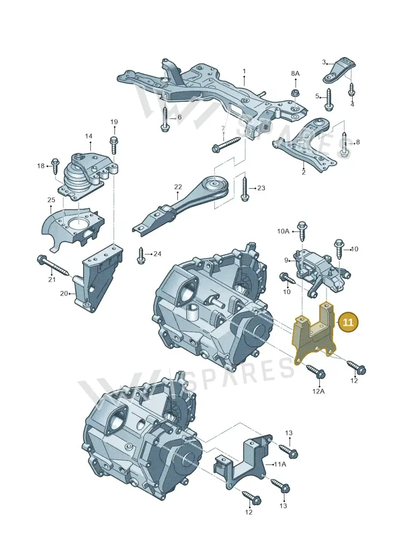 6Q0199111T — SEAT Ibiza Reference (2012-2012) diagram 672199350, position 11