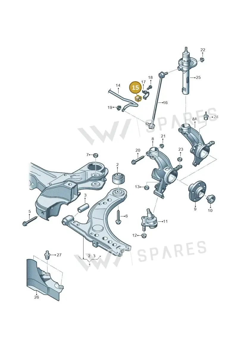 6Q0411314R — SEAT Ibiza Stylance (2015-) diagram 657407000, position 15