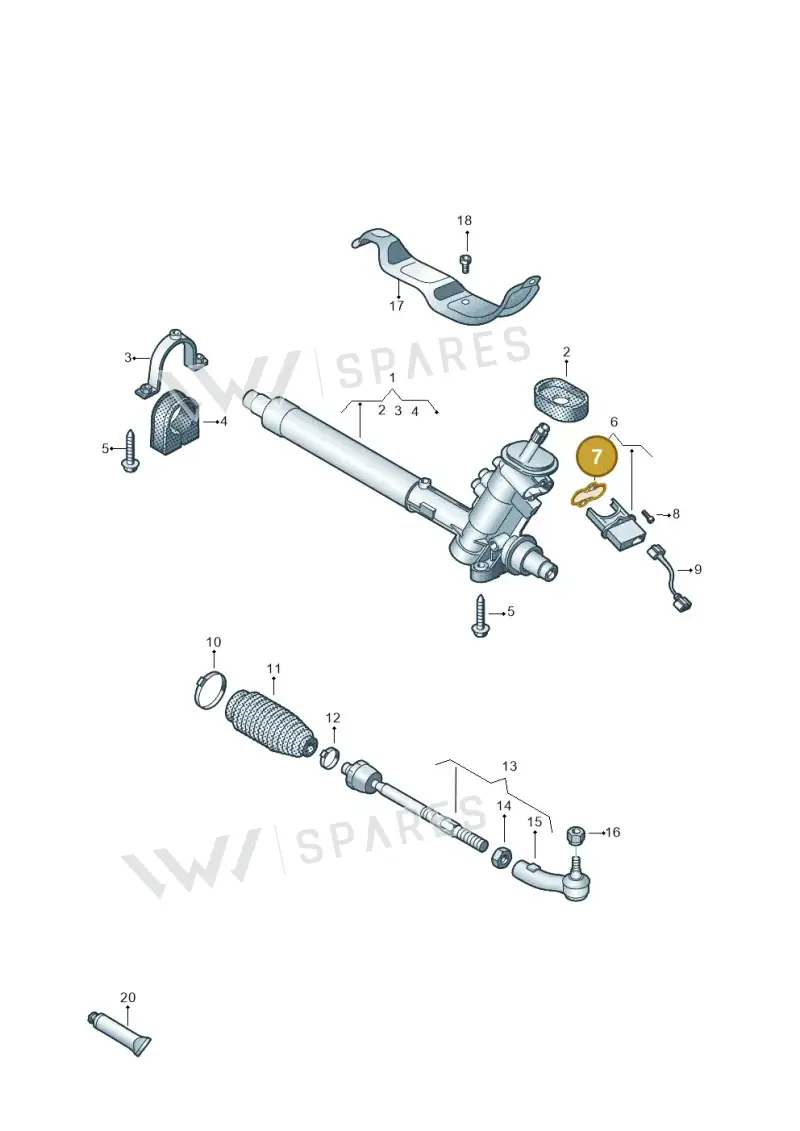 6Q0423115F — SEAT IBIZA                  06> (2005-) diagram 657423400, position 7