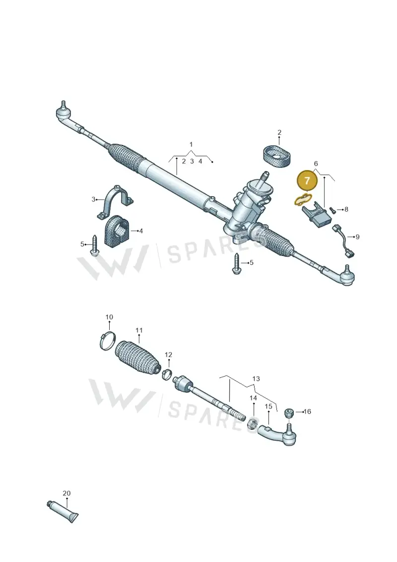 6Q0423115F — SEAT Toledo Reference (2012-2015) diagram 672423500, position 7
