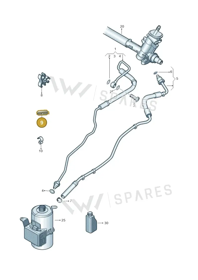 6Q0423843B — SEAT Toledo Reference (2012-2015) diagram 672423600, position 9