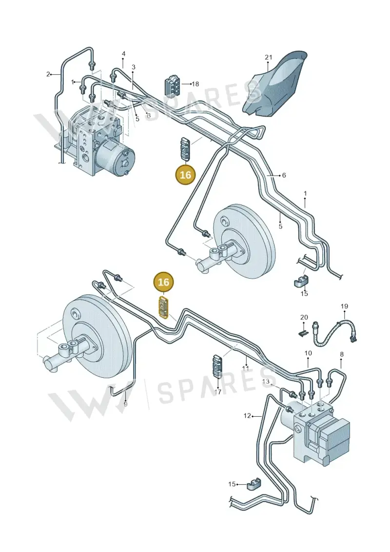 6Q0611797C — SEAT IBIZA                  06> (2005-) diagram 253614400, position 16