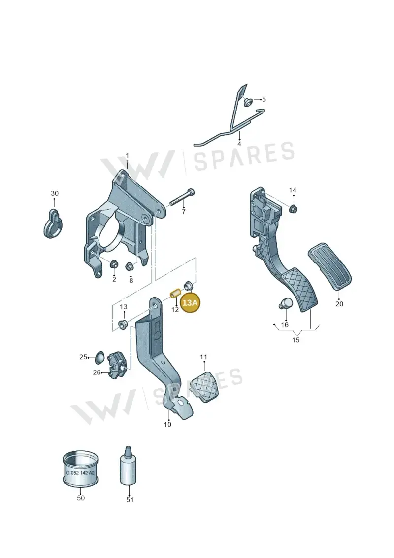 6Q0721153 — SEAT Toledo Reference (2012-2015) diagram 672721700, position 13A