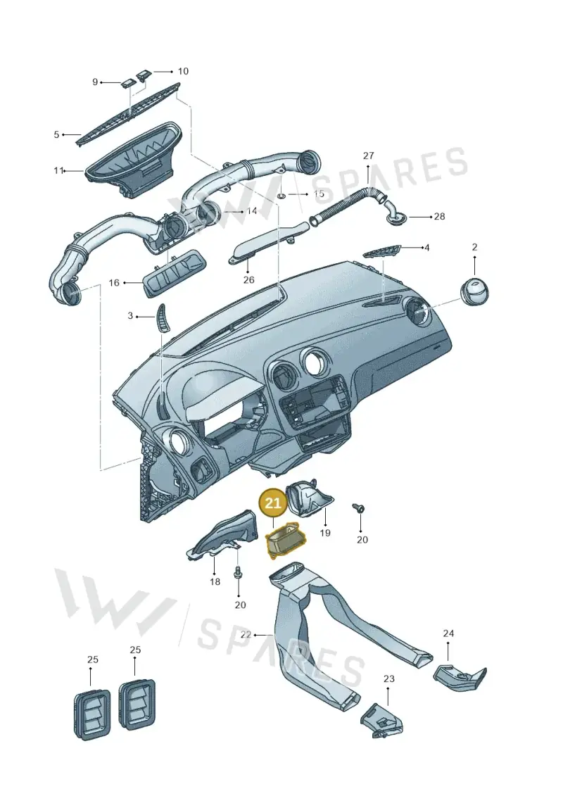 6Q0819159C — SEAT Ibiza Stylance (2015-) diagram 639819300, position 21