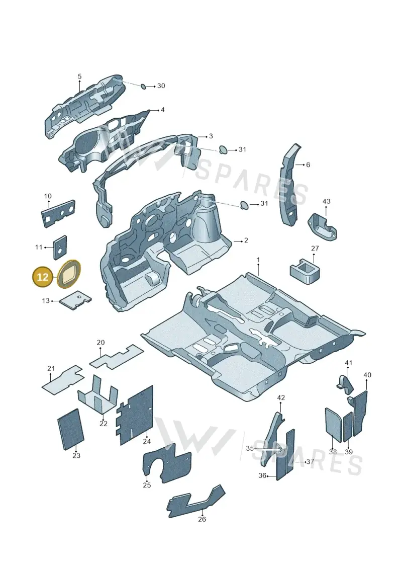 6Q0863829 — SEAT Toledo Reference (2015-2019) diagram 740863200, position 12
