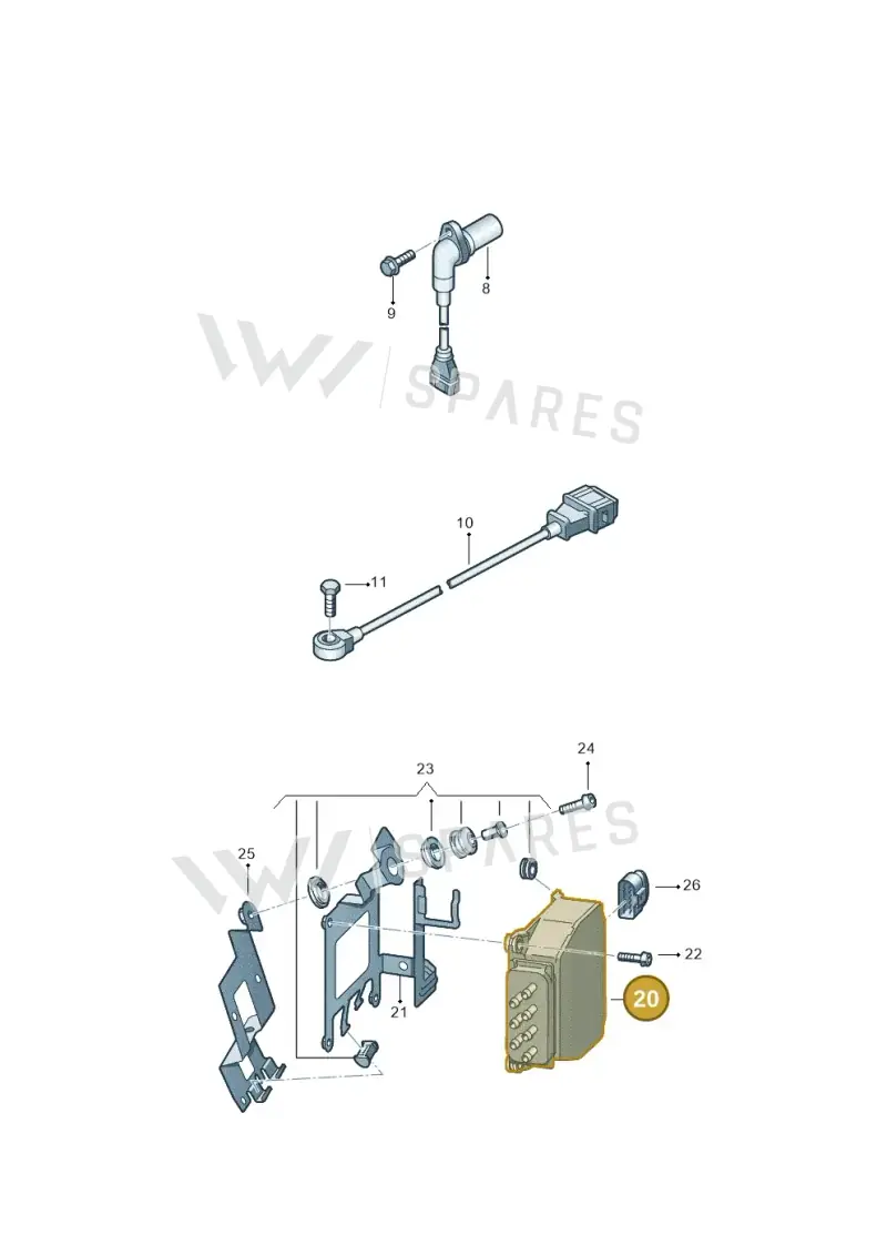 6Q0906625E — SEAT Altea XL Reference (2010-2013) diagram 418906300, position 20