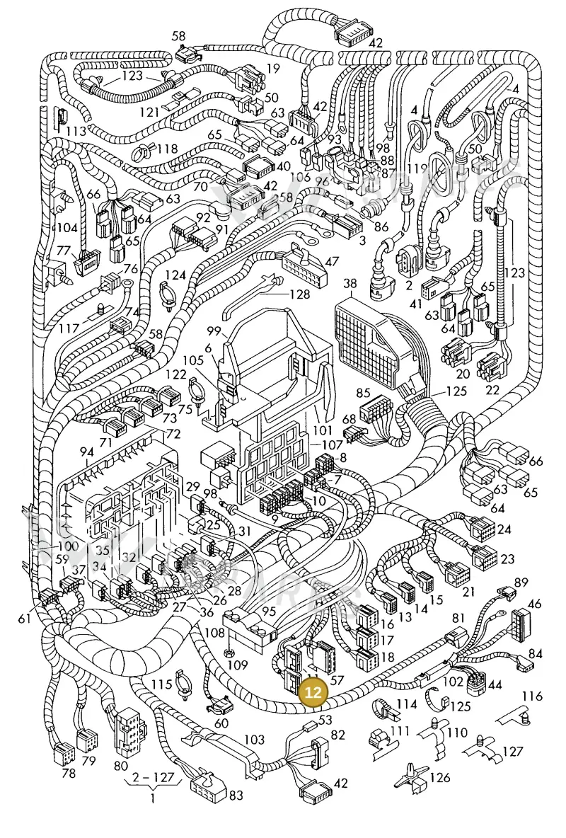 6Q0937701A — SEAT IBIZA                  06> (2005-) diagram 225971850, position 12