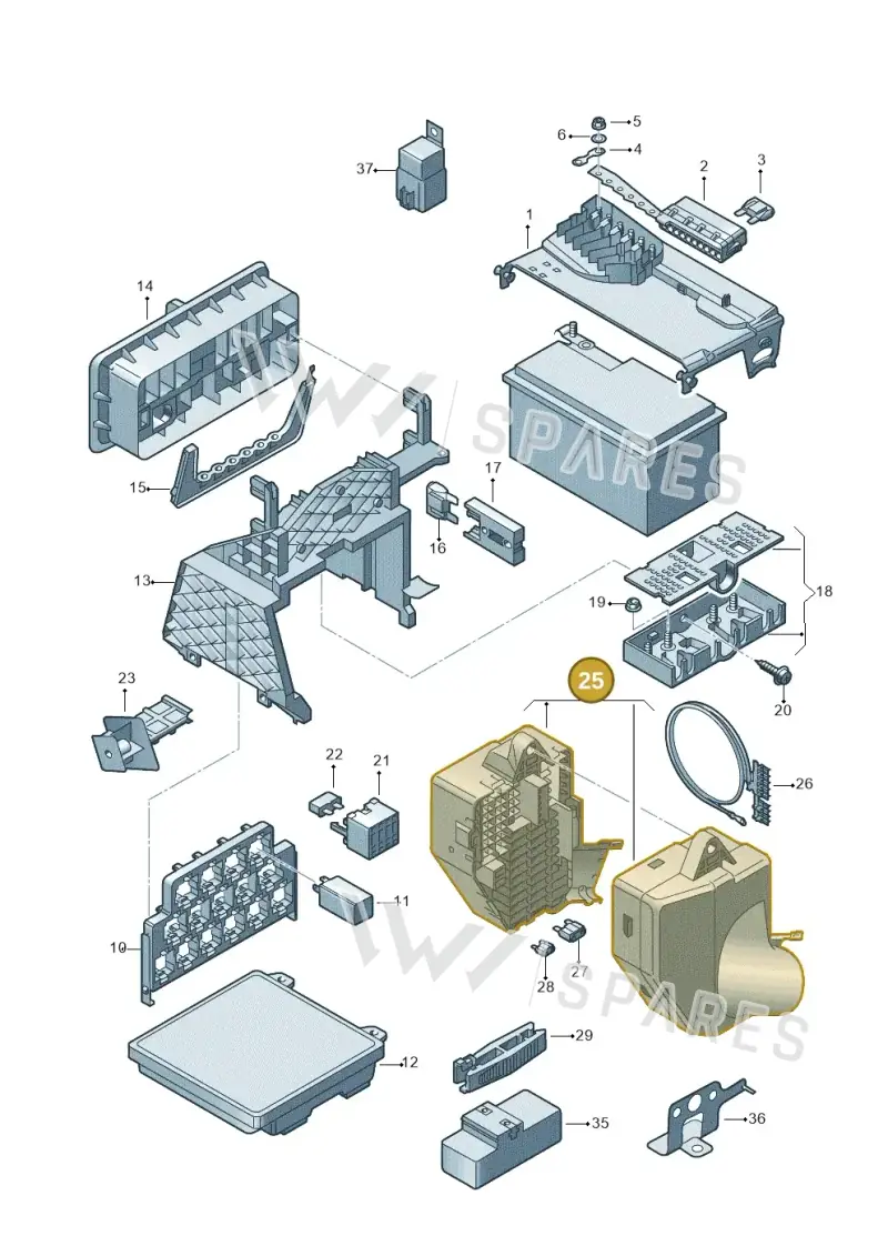 6Q0941828C — SEAT IBIZA                  06> (2005-) diagram 210937000, position 25
