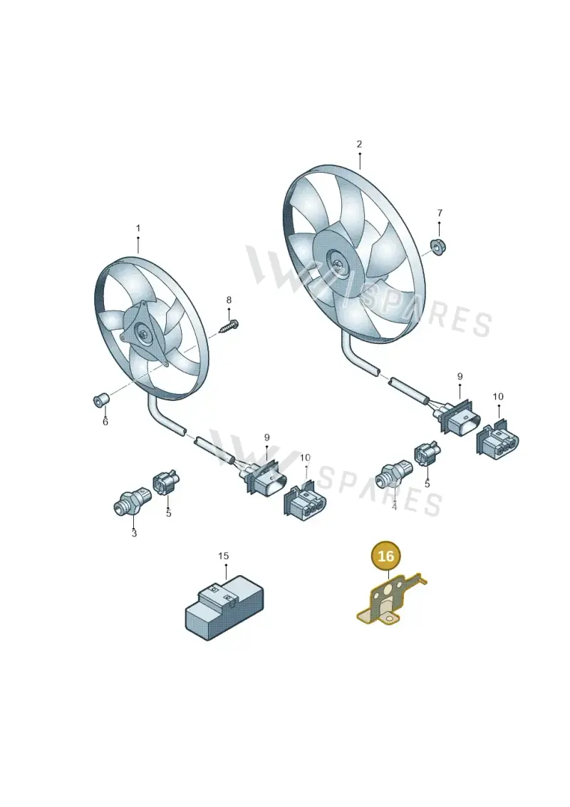 6Q0959503 — SEAT Ibiza Reference (2012-2012) diagram 672959500, position 16
