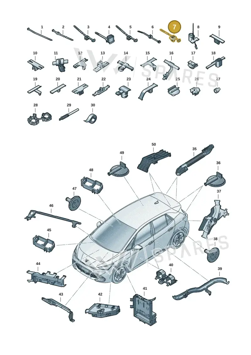 6Q0971838B — SEAT EBoost CUPRA (2021-) diagram 10s971082, position 7