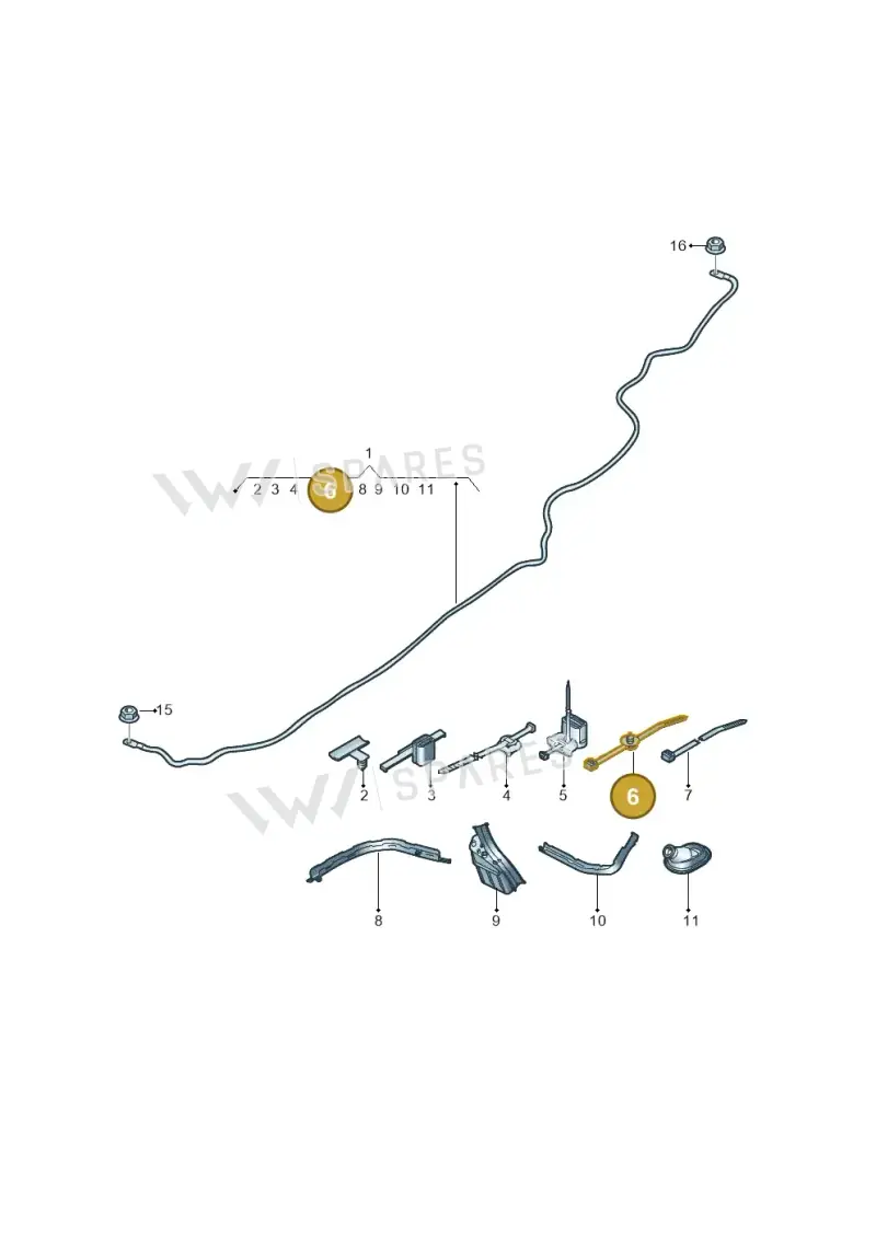 6Q0971838B — SEAT Formentor TSI CUPRA (2020-) diagram 596972035, position 6