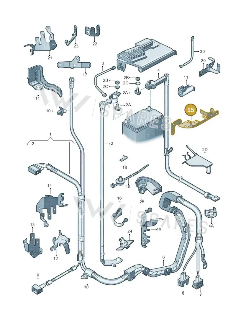 6Q0971858M — SEAT Ibiza Reference (2012-2012) diagram 225971650, position 15
