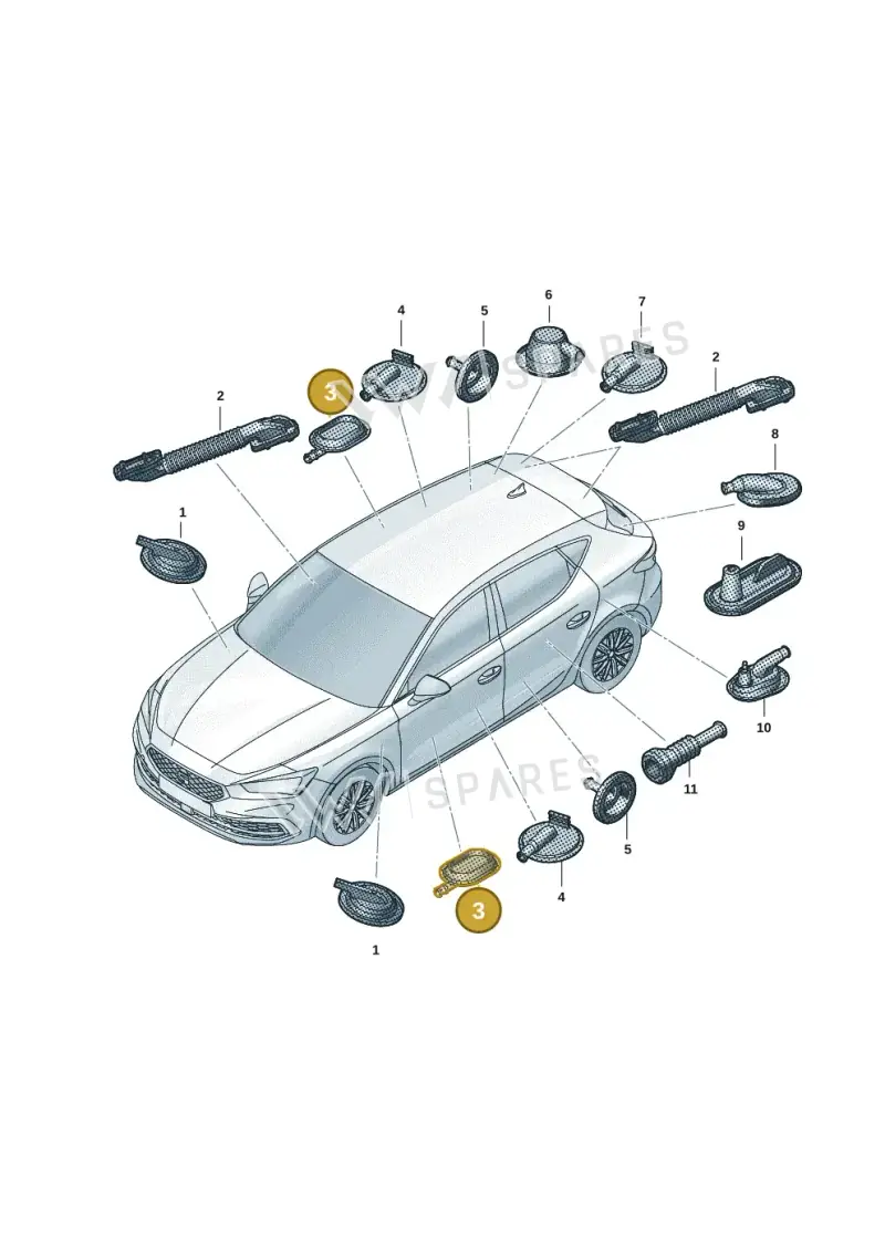 6Q0971905 — SEAT Formentor TSI CUPRA (2020-) diagram 5fn971092, position 3