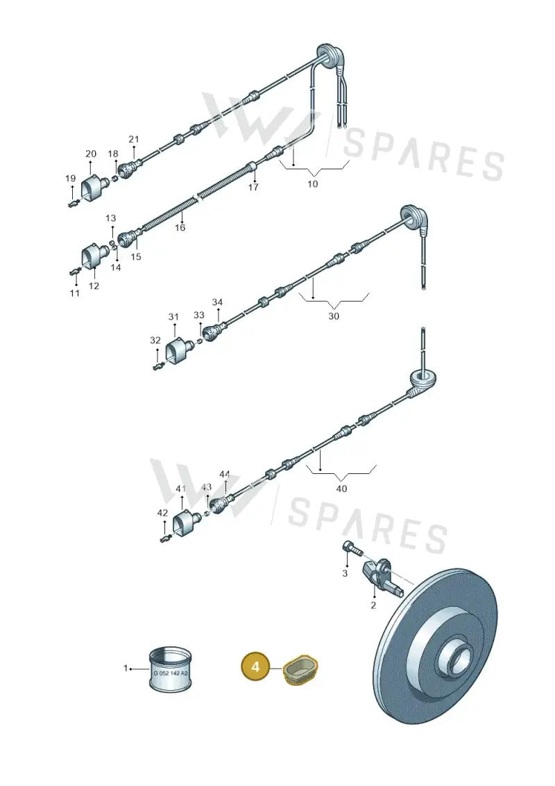6Q0971907 — SEAT Altea XL Reference (2013-2013) diagram 409927010, position 4