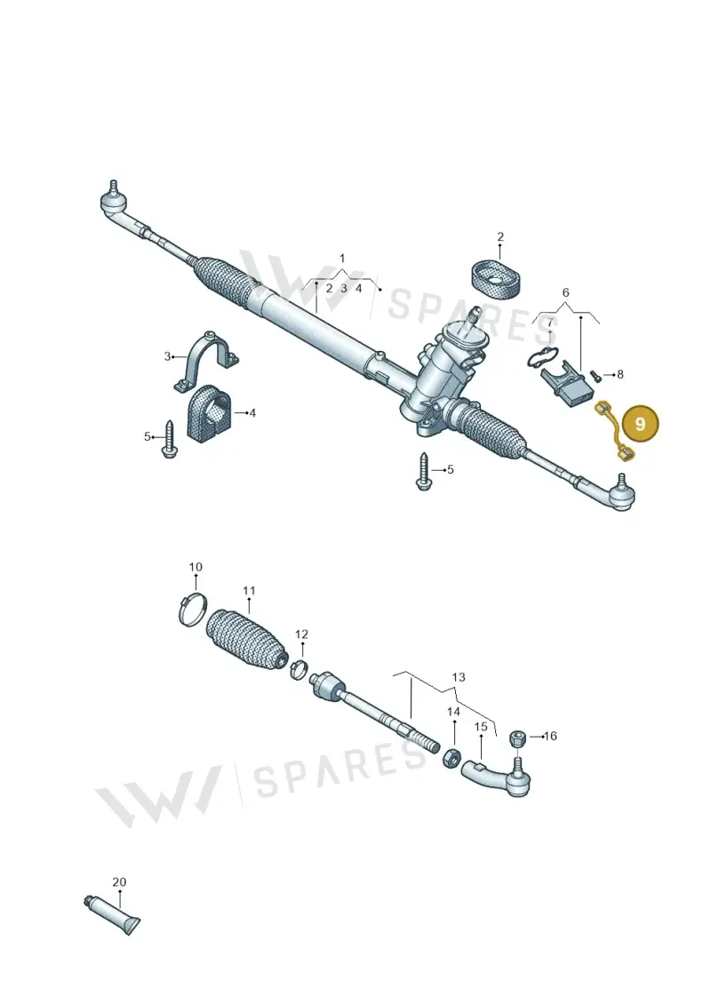 6Q1901129 — Skoda Rapid (2012-2022) diagram 672423500, position 9